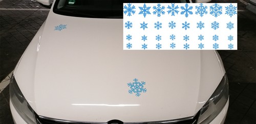 Schneeflocke aufkleber set - schneeflocke,