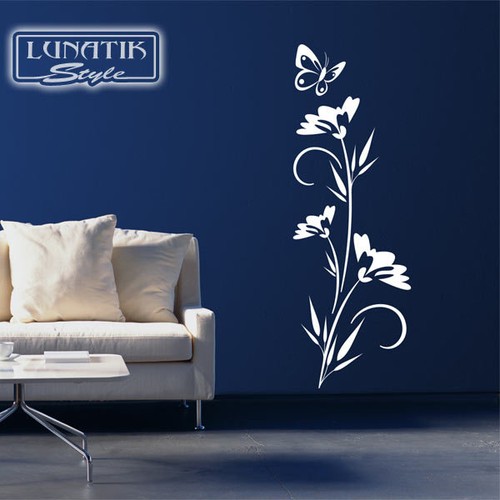 Wandtattoo wandaufkleber blume - wandaufkleber,