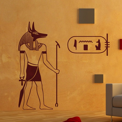 Wandtattoo aufkleber anubis - aufkleber,