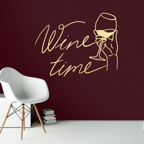 Wandtattoo spruch wein wine - spruch,