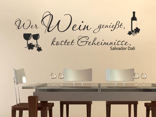 Wandtattoo küche wer wein - küche,