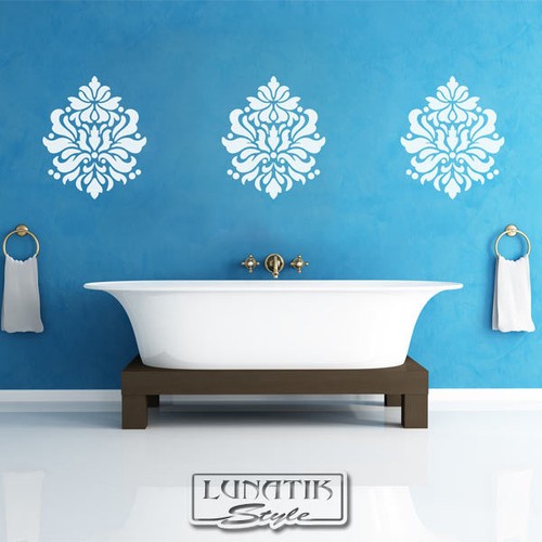 Wandtattoo damask akanthus - wandtattoo,