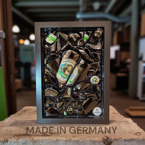 Augustiner broken bottle art - broken,