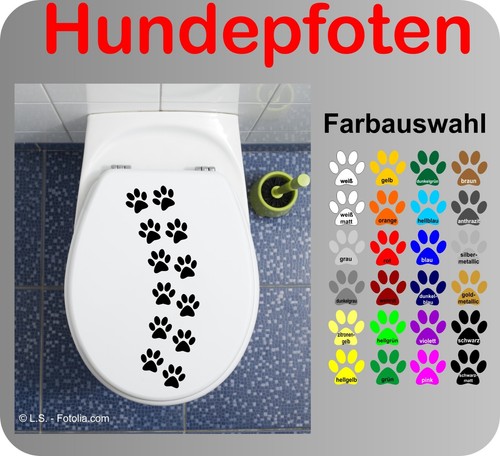 Hundepfoten deckel - wc,