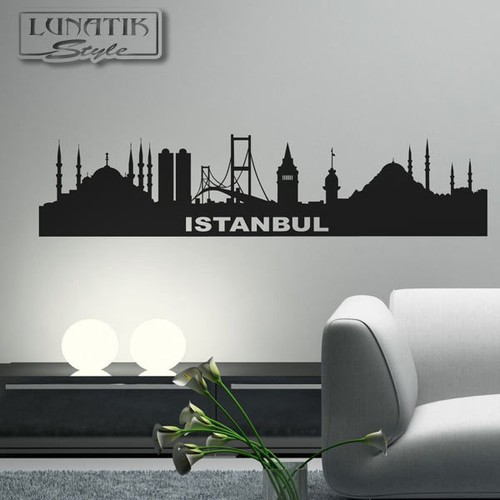 Wandtattoo aufkleber skyline - wandtattoo,